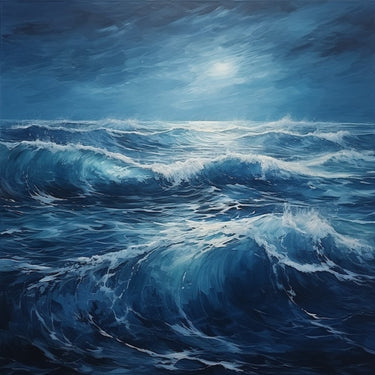 Moon and Sea Canvas